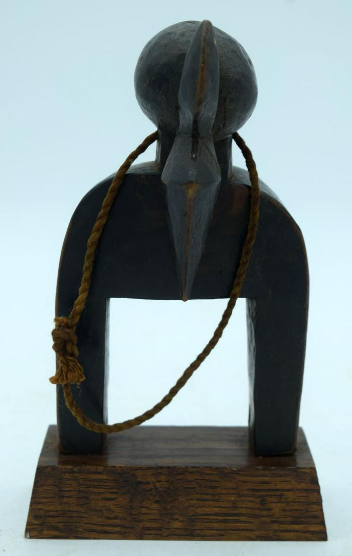 AFRICAN TRIBAL SENUFO HEDDLE PULLEY, IVORY COAST.  19cm (1 of 5)