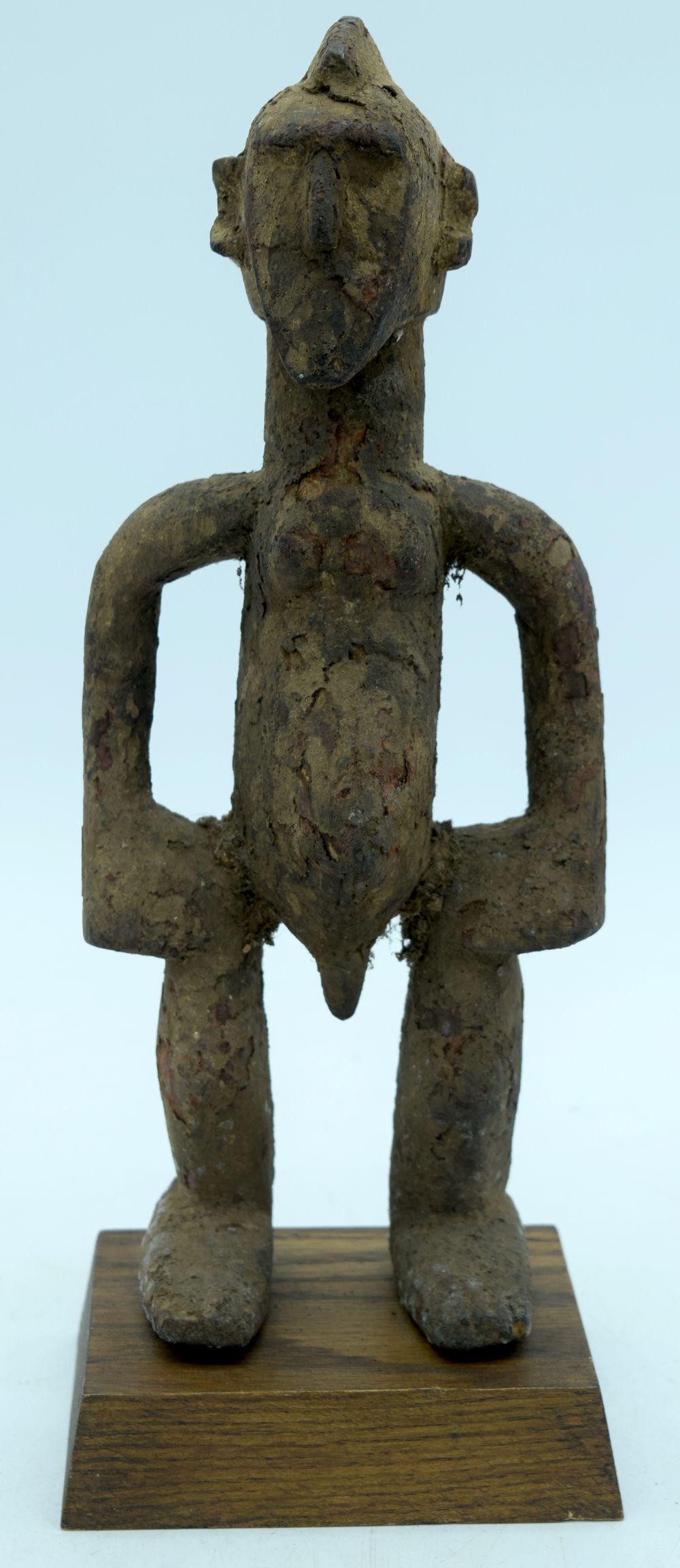 AFRICAN TRIBAL BAMANA FIGURE, MALI.  32cm x 12cm (1 of 5)