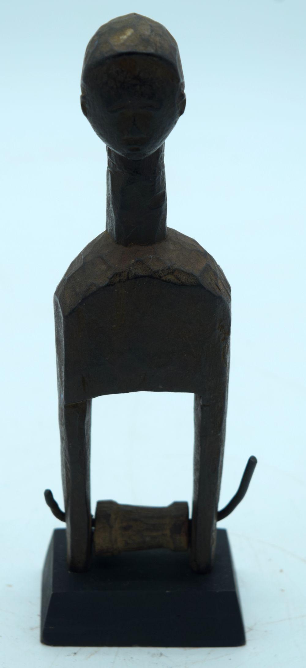 AFRICAN TRIBAL BAULE HEDDLE PULLEY, IVORY COAST.  21cm (1 of 5)