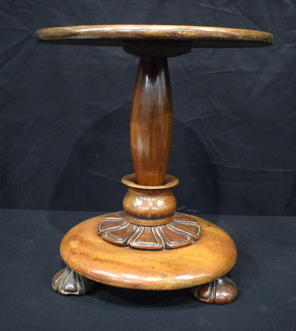 A LATE VICTORIAN MAHOGANY OCCASIONAL TABLE decorated (1 of 5)