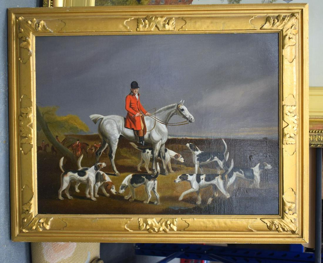 Manner of Edwin M Fox (Active 1830-1870) Oil on canvas, (1 of 3)