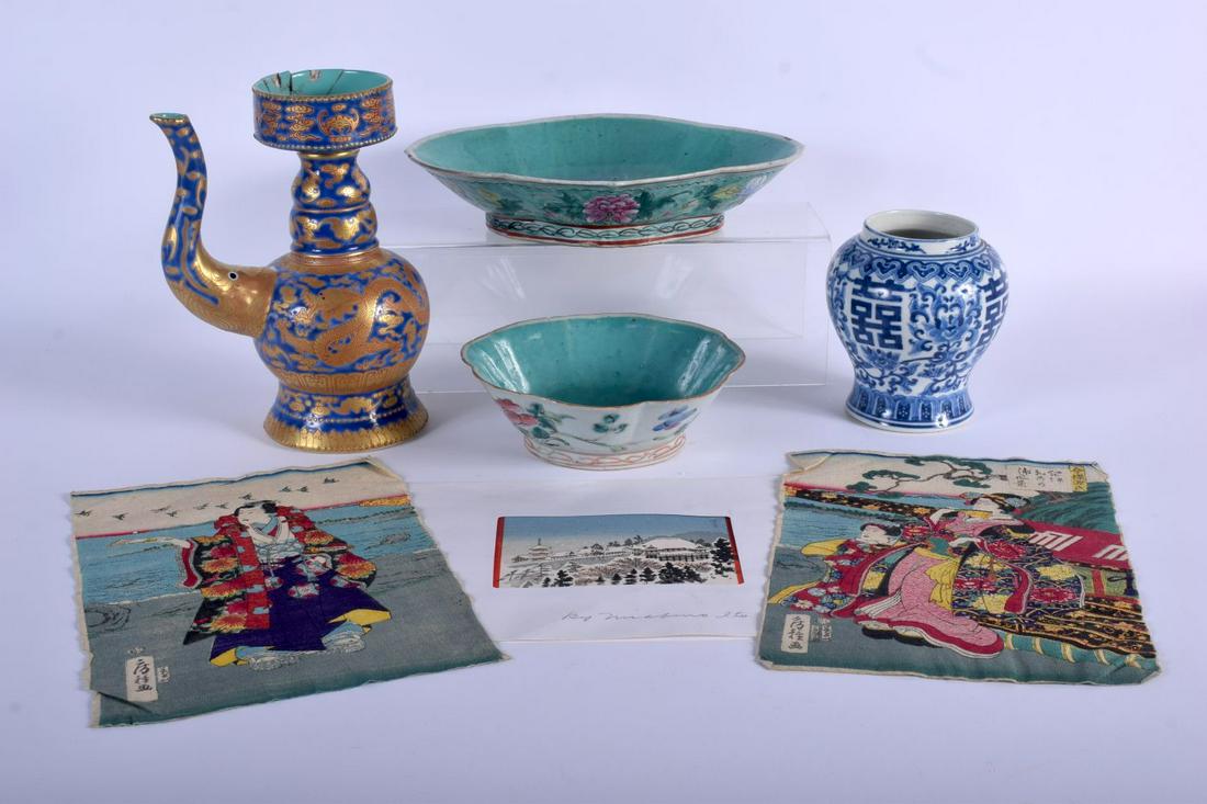 TWO EARLY 20TH CENTURY CHINESE FAMILLE ROSE DISHES (1 of 10)