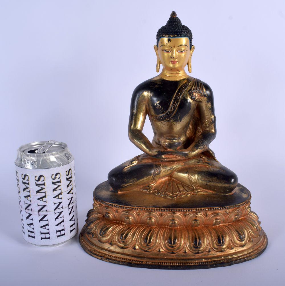 AN EARLY 20TH CENTURY CHINESE TIBETAN LACQUERED AND (1 of 5)