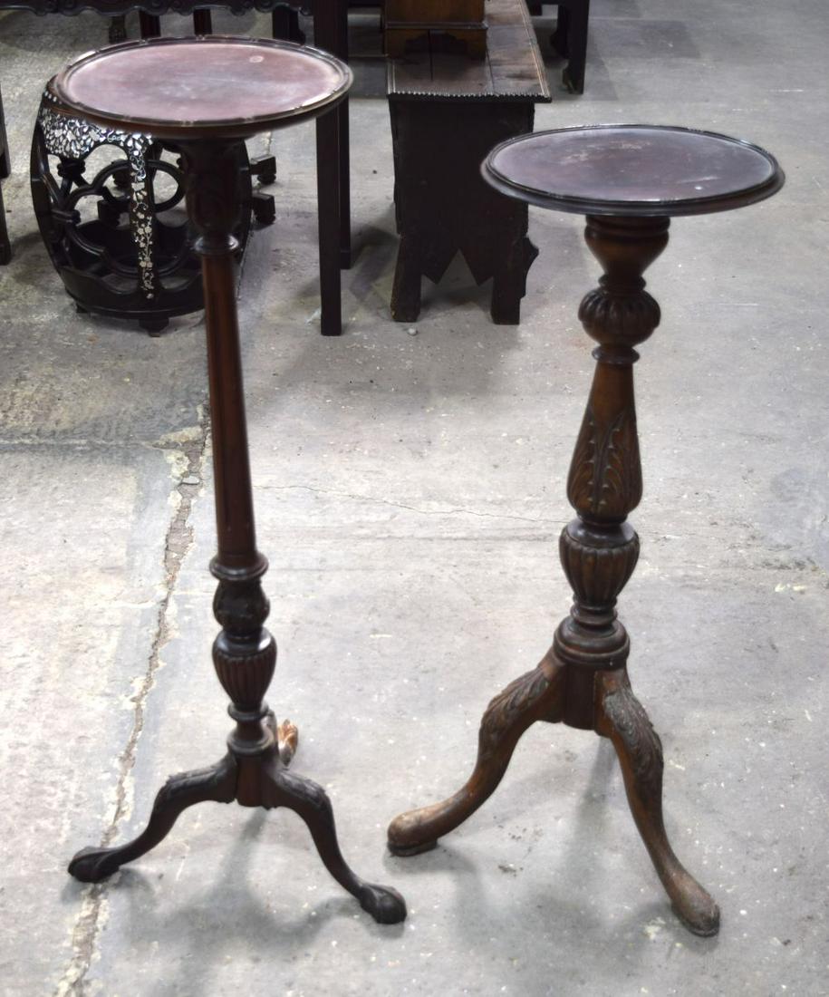 Two wooden pedestal stands 103 x 44cm. (2) (1 of 7)