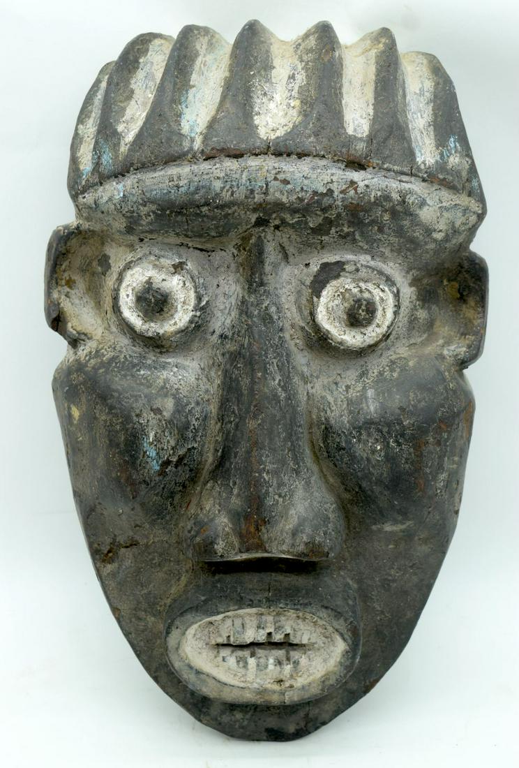 TRIBAL AFRICAN ART BAMILEKE MASK.  Cameroon, probably (1 of 4)