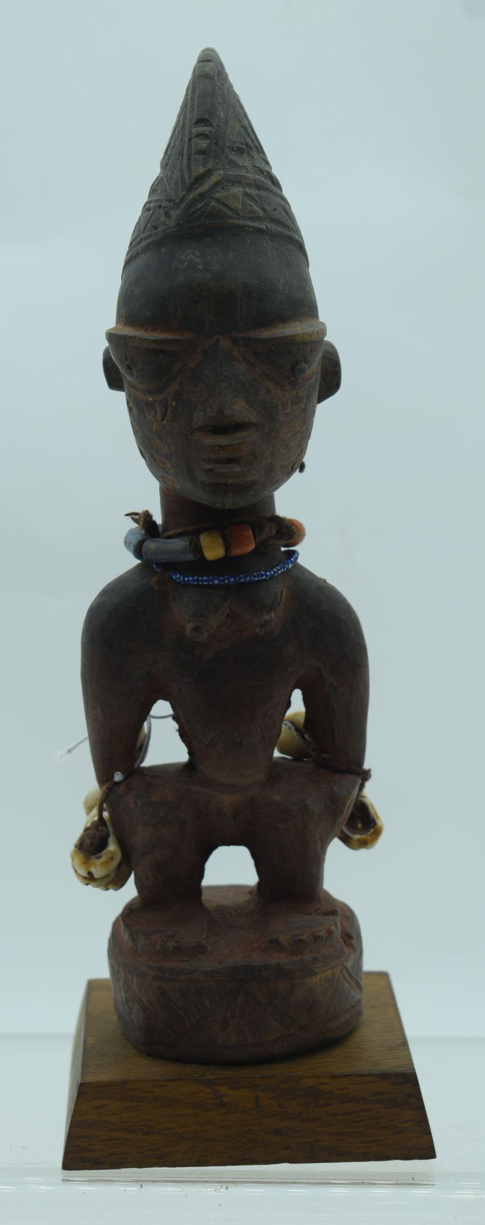TRIBAL AFRICAN ART YORUBA IBEJI. Nigeria. Yoruba: TRIBAL AFRICAN ART YORUBA IBEJI. Nigeria. Yoruba peoples have one of the highest incidents of twin births in the world. As a result, twins are regarded as extraordinary beings protected by Sango, the 