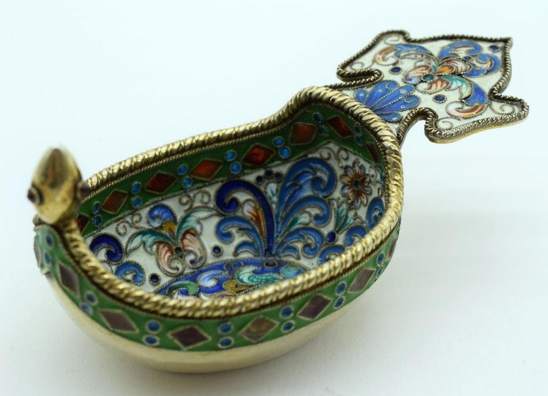 A 19TH CENTURY RUSSIAN SILVER AND ENAMEL MINIATURE (1 of 8)