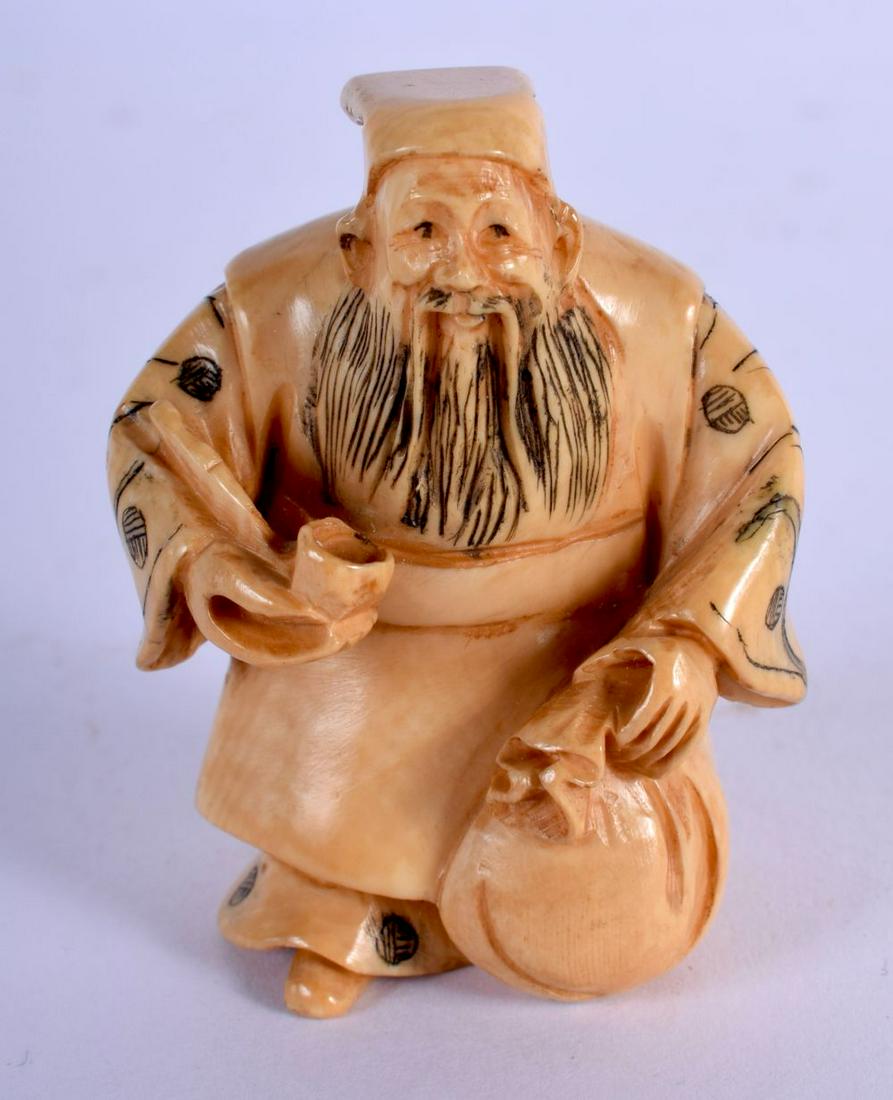 AN EARLY 20TH CENTURY JAPANESE MEIJI PERIOD CARVED (1 of 4)