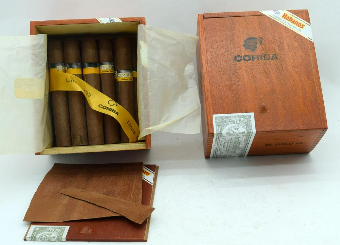 Cohiba boxed Cuban Cigars two boxes one sealed (35).