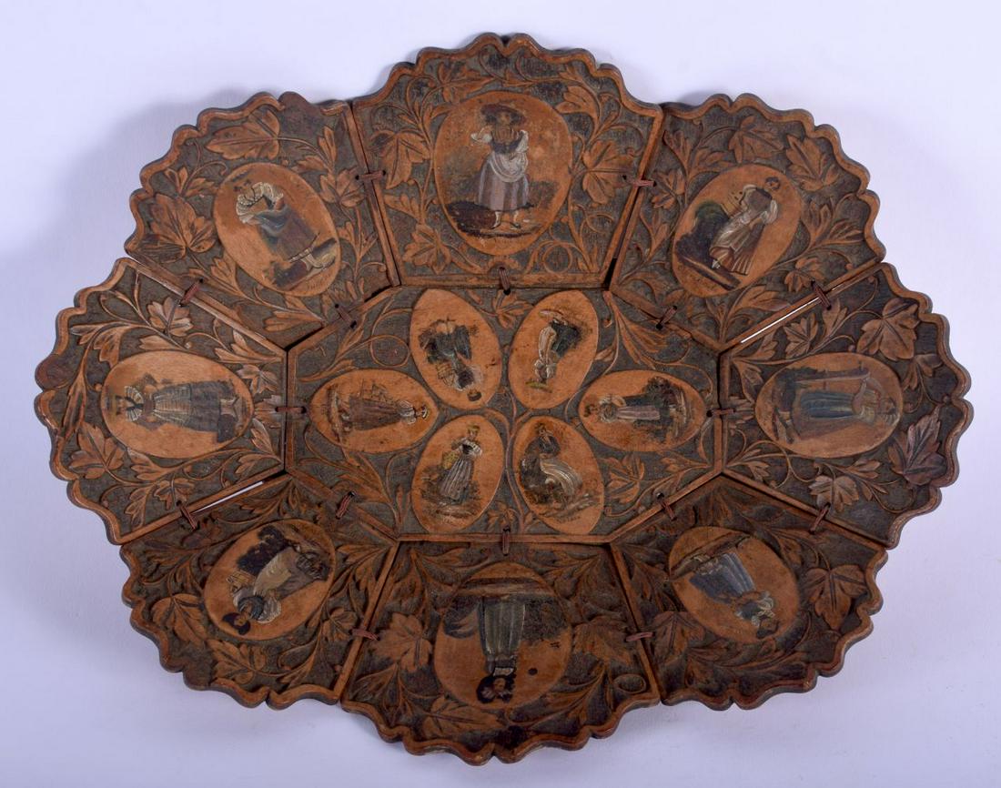 A VERY UNUSUAL MID 19TH CENTURY SWISS CARVED AND (1 of 7)