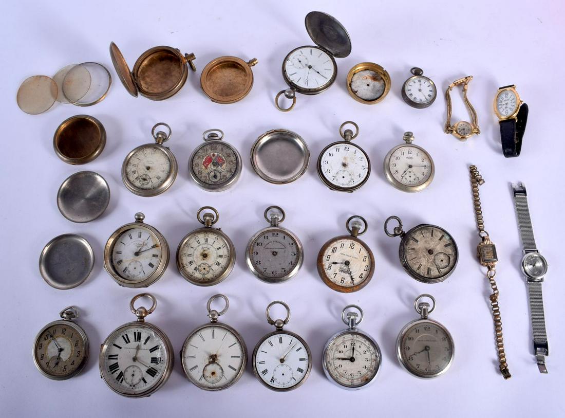 TWENTY TWO ANTIQUE POCKET WATCHES in various forms and (1 of 1)