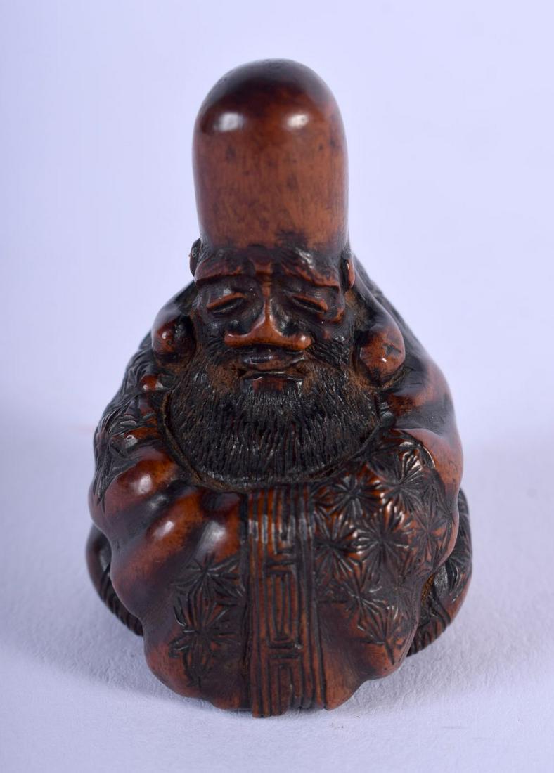 AN EARLY 19TH CENTURY JAPANESE MEIJI PERIOD CARVED (1 of 4)