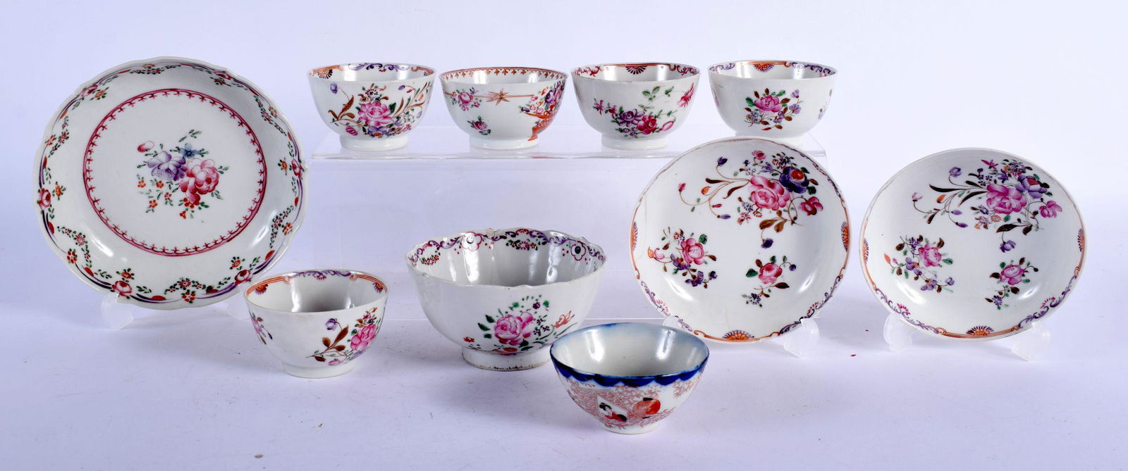 ASSORTED 18TH CENTURY CHINESE EXPORT TEA WARES. (qty) (1 of 5)