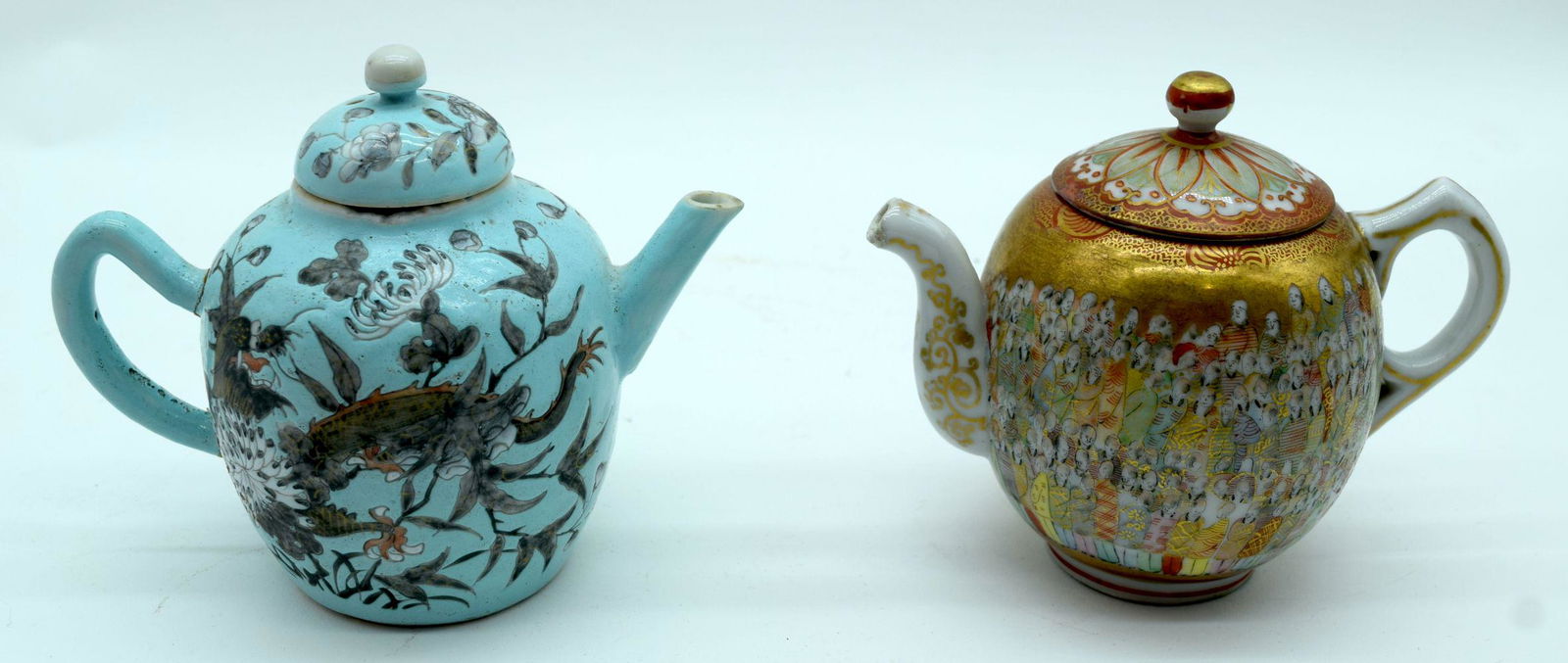 A 19th Century Chinese Tea pot together with a 19th (1 of 4)