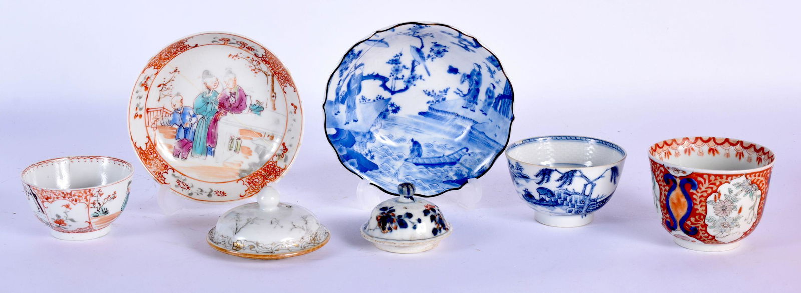 ASSORTED 18TH CENTURY CHINESE TEA WARES etc. (qty) (1 of 7)