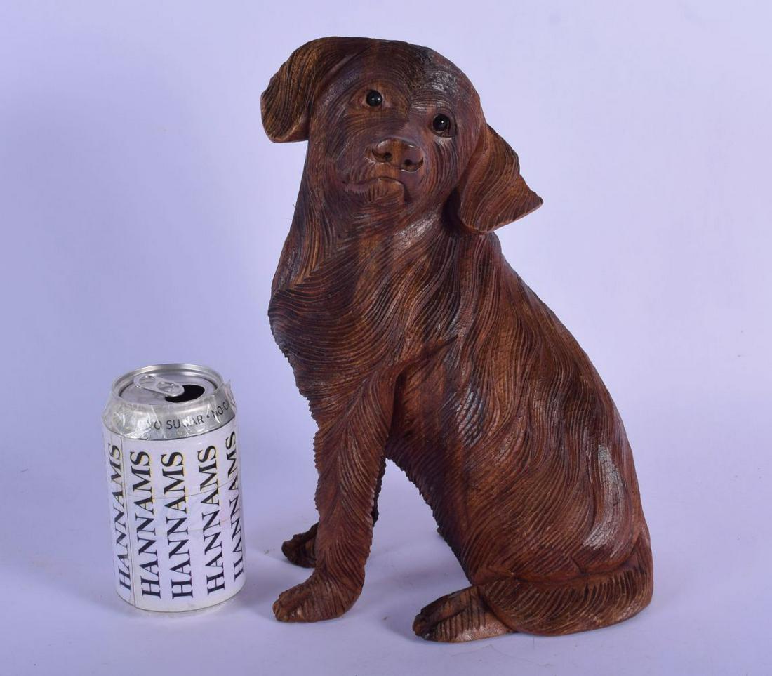 AN EARLY 20TH CENTURY BAVARIAN BLACK FOREST CARVED WOOD (1 of 4)