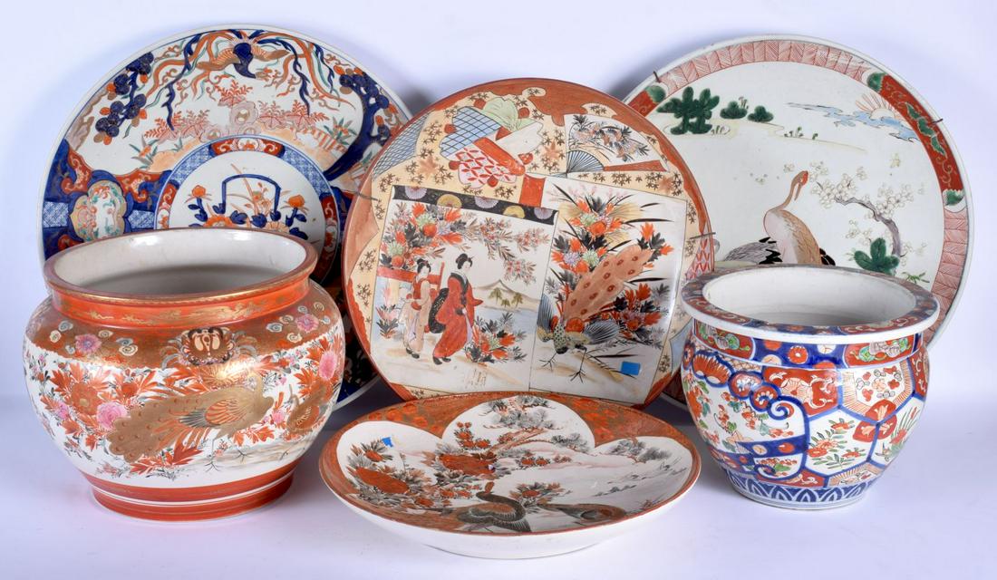 FOUR LARGE 19TH CENTURY JAPANESE MEIJI PERIOD IMARI (1 of 13)