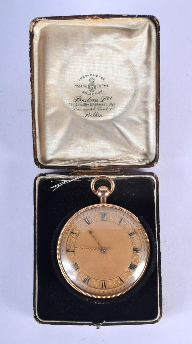 A LARGE 18CT GOLD MUSICAL POCKET WATCH. 142 grams. 6.25 (1 of 4)