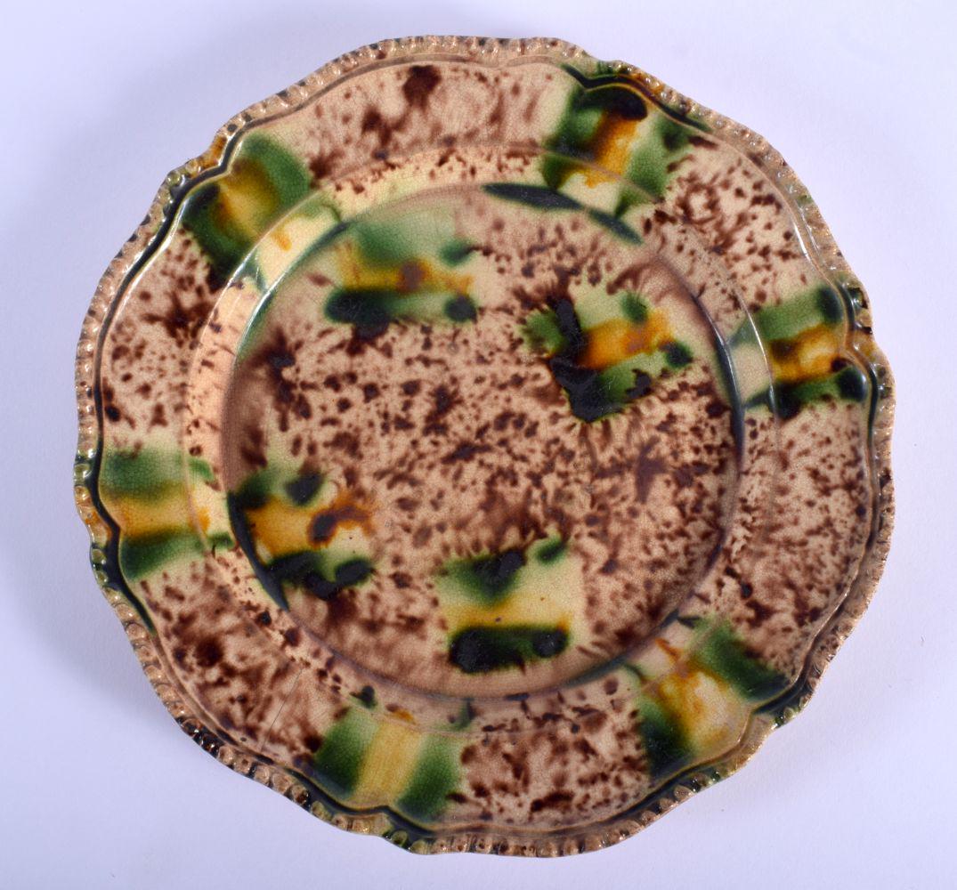 A RARE 18TH CENTURY WHIELDON SPINACH AND EGG GLAZED (1 of 2)