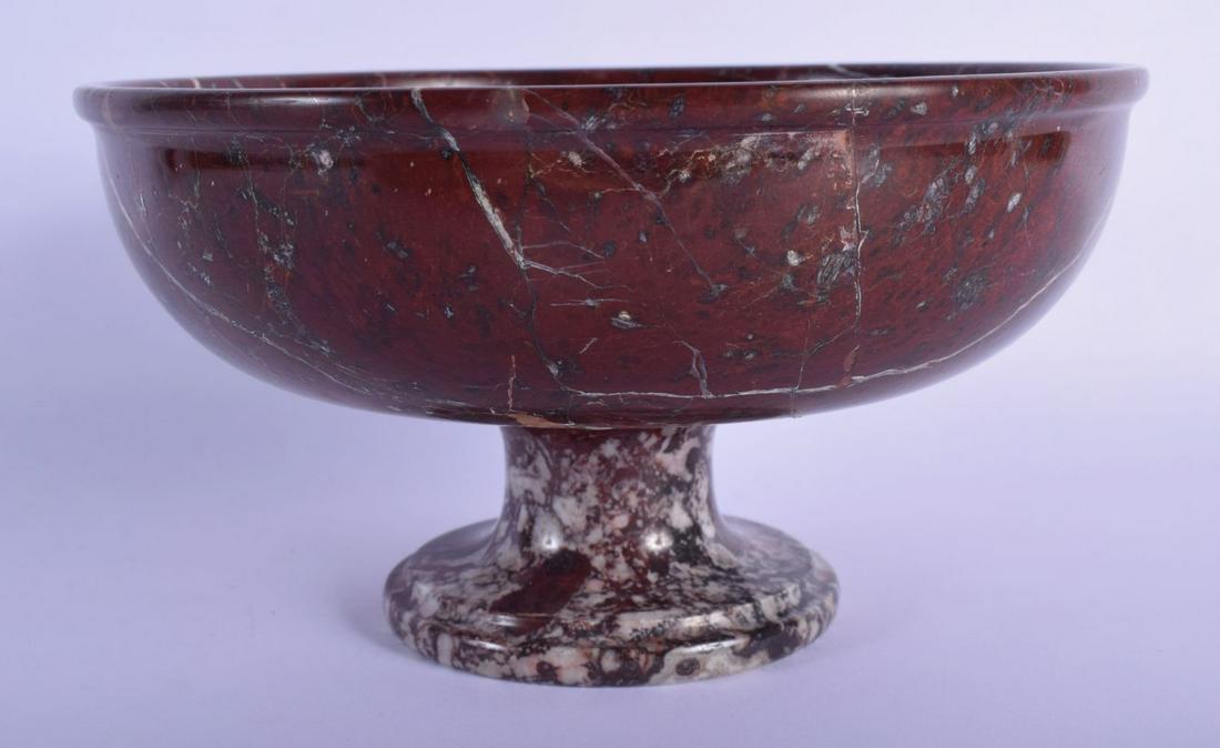 A 19TH CENTURY ITALIAN GRAND TOUR ROUGE MARBLE PEDESTAL (1 of 5)