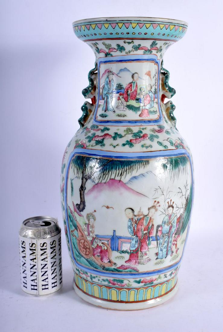 A LARGE 19TH CENTURY CHINESE CANTON FAMILLE ROSE (1 of 6)