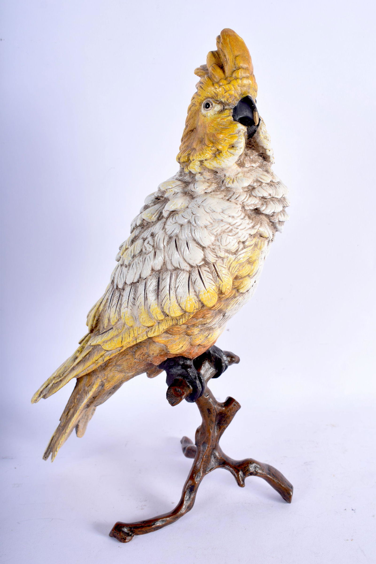 A LARGE CONTEMPORARY COLD PAINTED BRONZE FIGURE OF A (1 of 5)