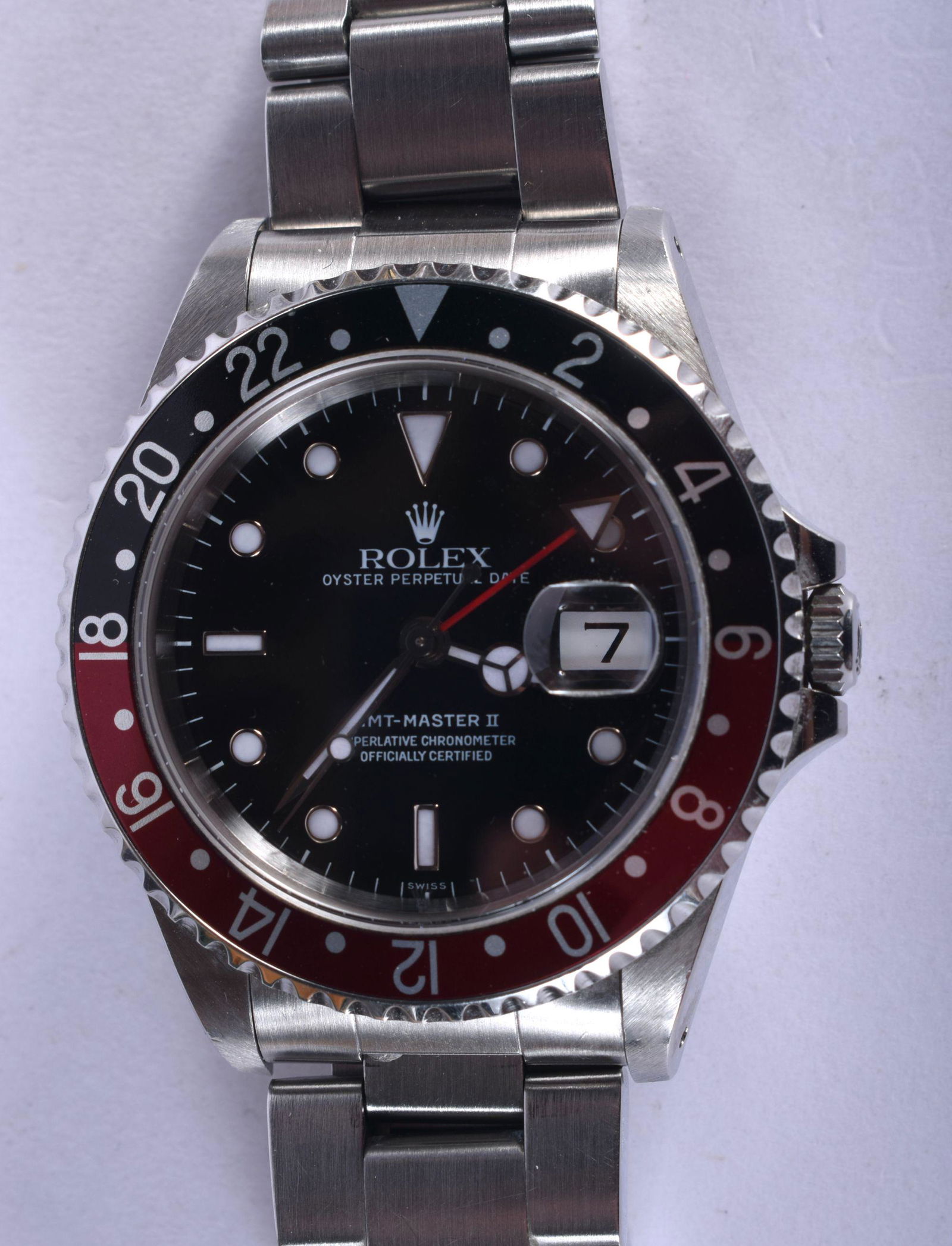 A BOXED ROLEX GMT-MASTER II COKE WRISTWATCH with (1 of 12)