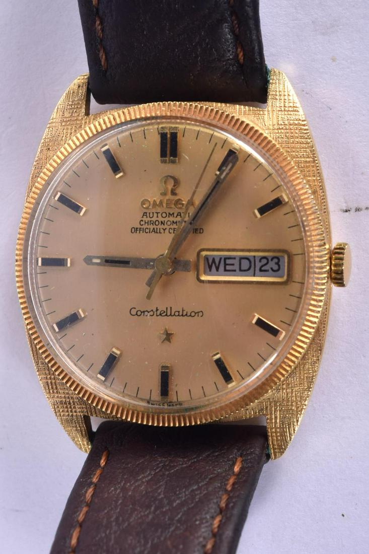 18CT GOLD OMEGA CONSTELLATION AUTOMATIC WISTWATCH. (1 of 3)