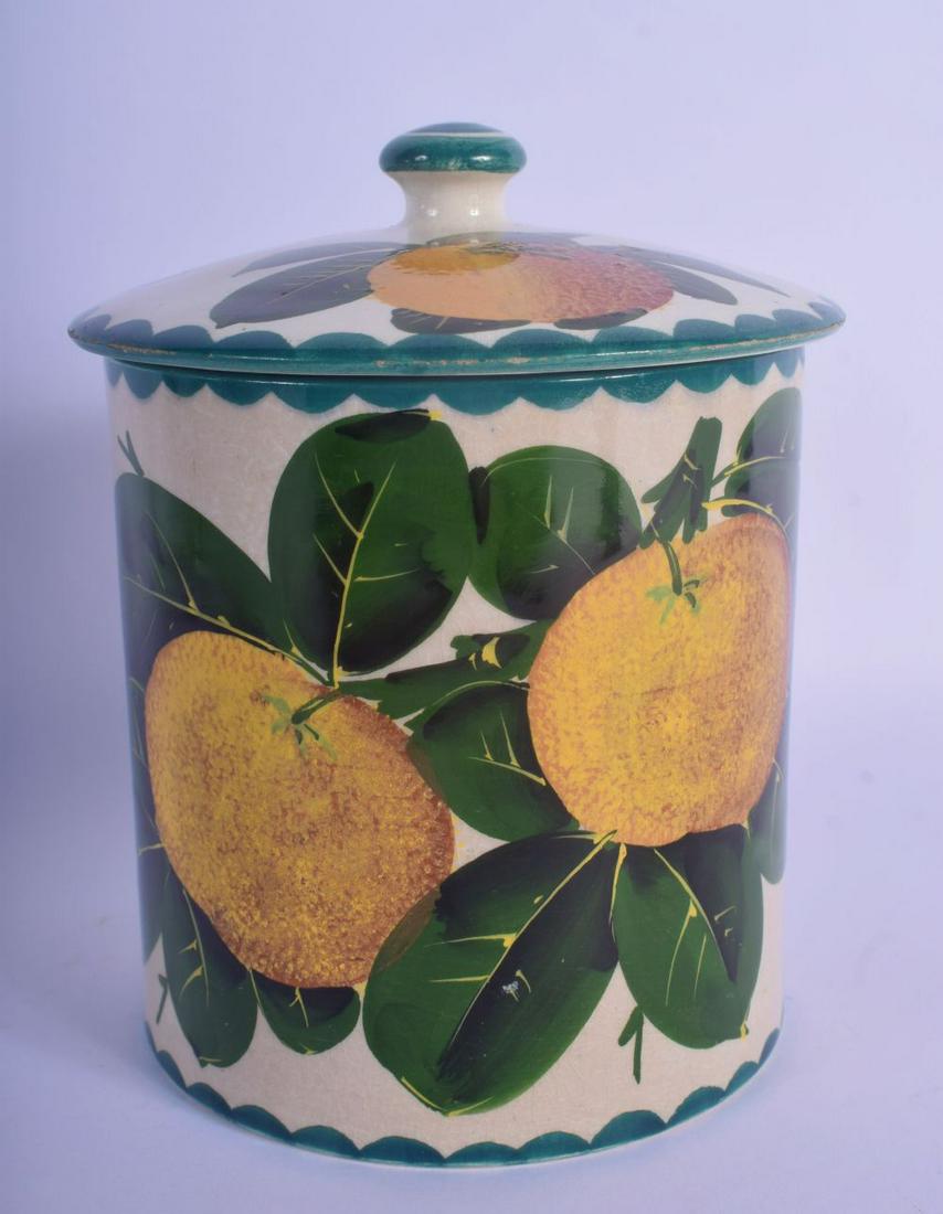 AN UNUSUAL SCOTTISH WEYMSS LEMON PRESERVE JAR AND COVER (1 of 6)