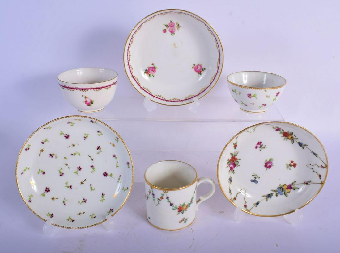 18TH C. RARE SWISS NYON FACTORY TEABOWL AND SAUCER (1 of 3)