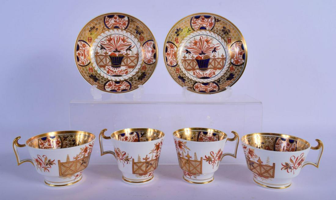 EARLY 19TH C. SPODE IMARI PATTERN 1495 PAIR OF COFFEE (1 of 5)