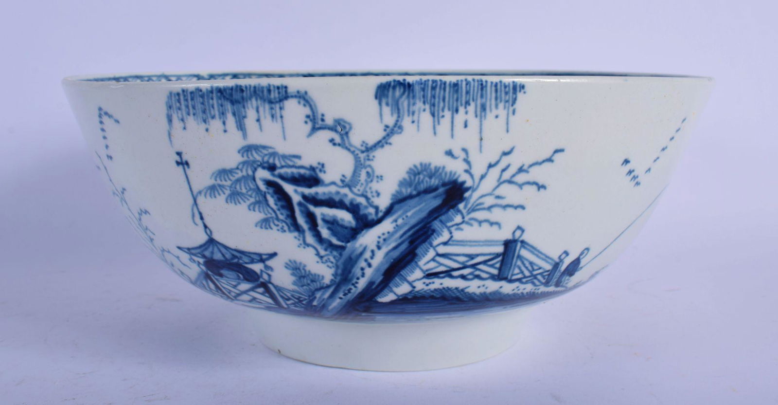 18TH C. LIVERPOOL PHILIP CHRISTIAN FACTORY BLUE AND (1 of 4)