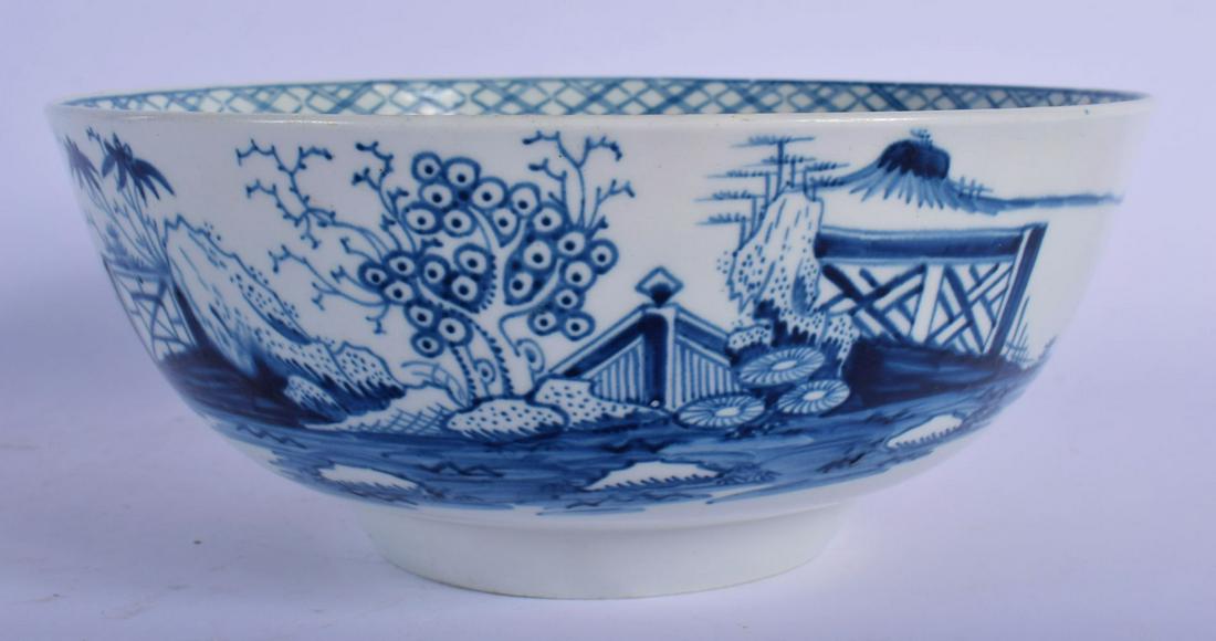 18TH C. LIVERPOOL PHILIP CHRISTIAN FACTORY BLUE AND (1 of 4)