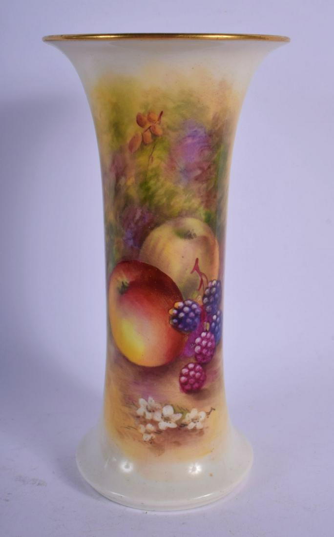 ROYAL WORCESTER VASE PAINTED WITH FRUIT BY E. TOWNSEND, (1 of 3)