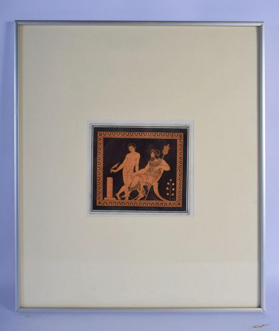 A FRAMED 19TH CENTURY EUROPEAN ENGRAVING depicting (1 of 3)