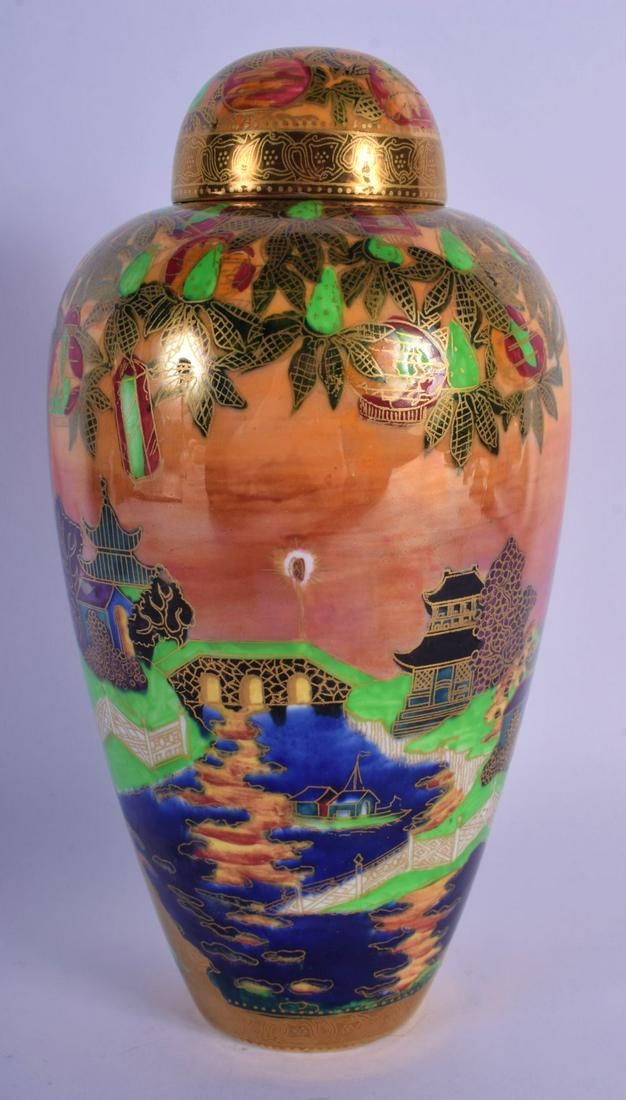 A WEDGWOOD FAIRYLAND LUSTRE PORCELAIN GINGER JAR AND (1 of 4)