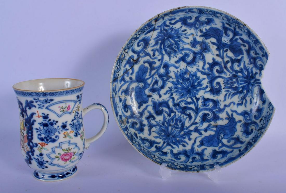 AN 18TH CENTURY CHINESE EXPORT FAMILLE ROSE MANDARIN (1 of 4)