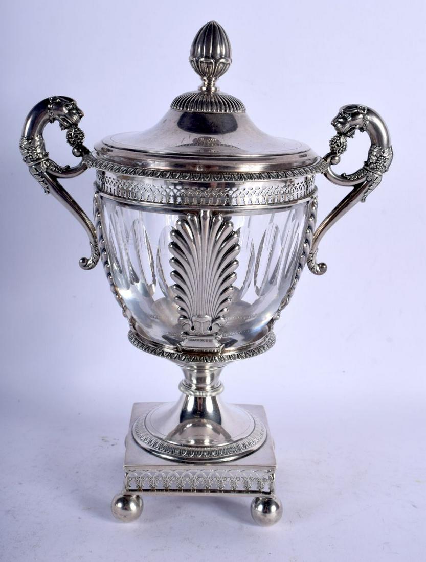 A FINE 19TH CENTURY FRENCH EMPIRE NEO CLASSICAL SILVER (1 of 3)