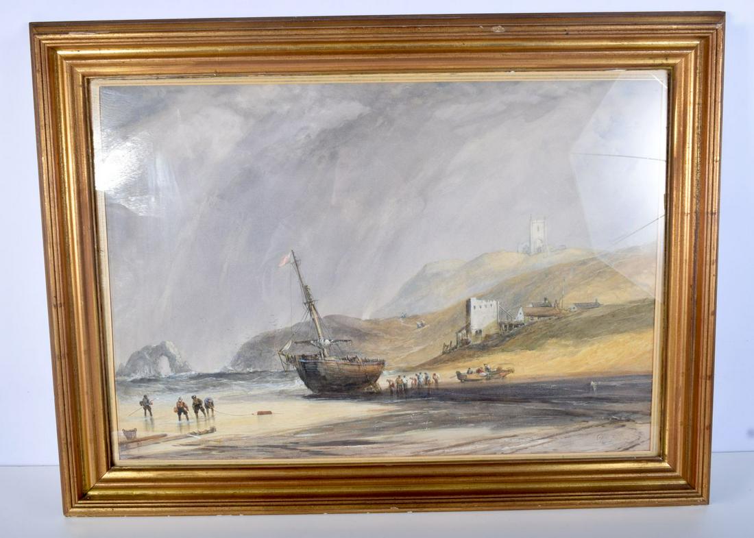 A 19th Century framed watercolour by Copley Fielding of (1 of 4)