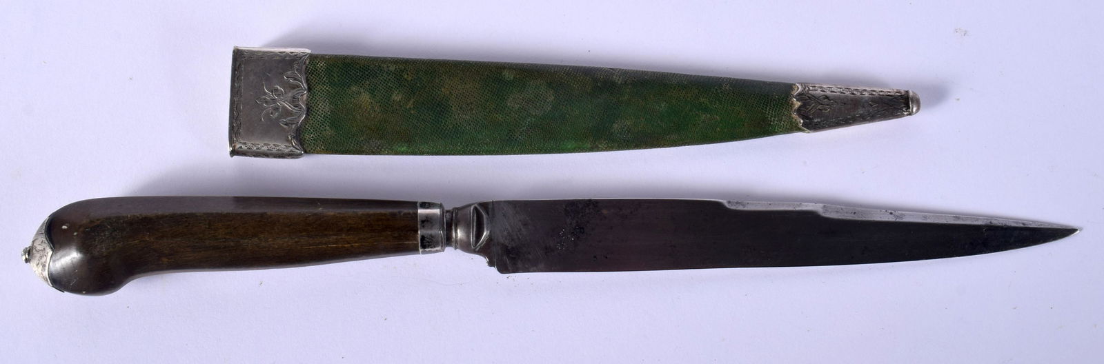 A 19TH CENTURY CONTINENTAL SILVER MOUNTED RHINOCEROS (1 of 6)