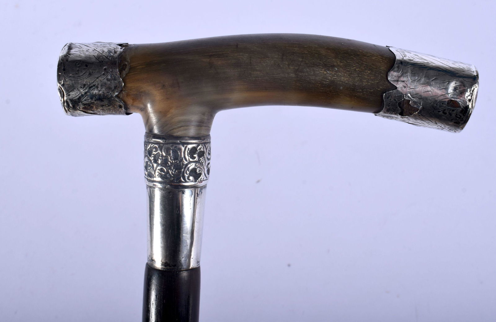 A 19TH CENTURY MIDDLE EASTERN CARVED RHINOCEROS HORN (1 of 4)