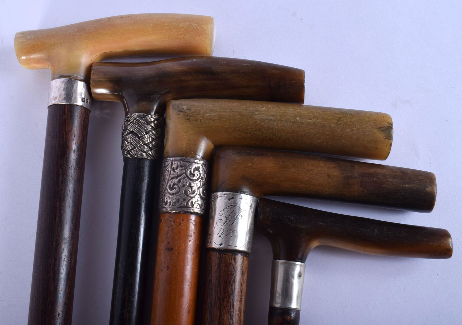 A GROUP OF FIVE 19TH CENTURY MIDDLE EASTERN CARVED (1 of 3)