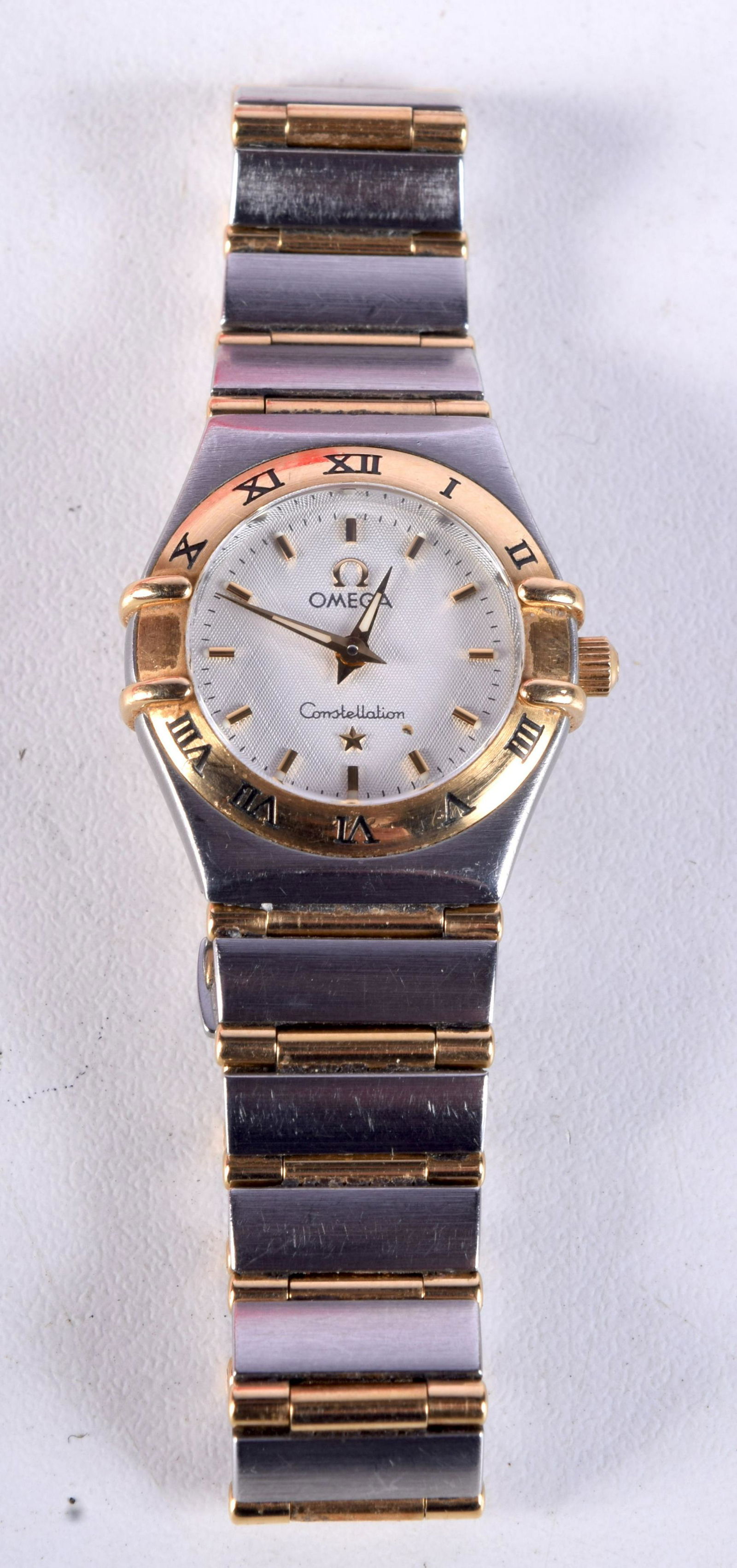 OMEGA CONSTELLATION STEEL & GOLD QUARTZ LADIES WATCH. (1 of 3)