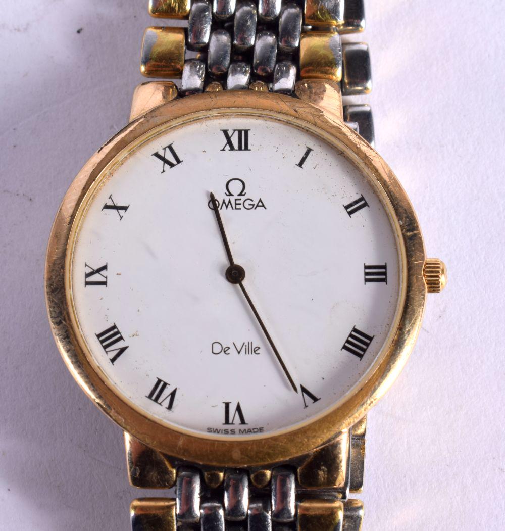 OMEGA DEVILLE QUARTZ.  Dial 3.4cm incl dial, weight 48.3g (1 of 3)
