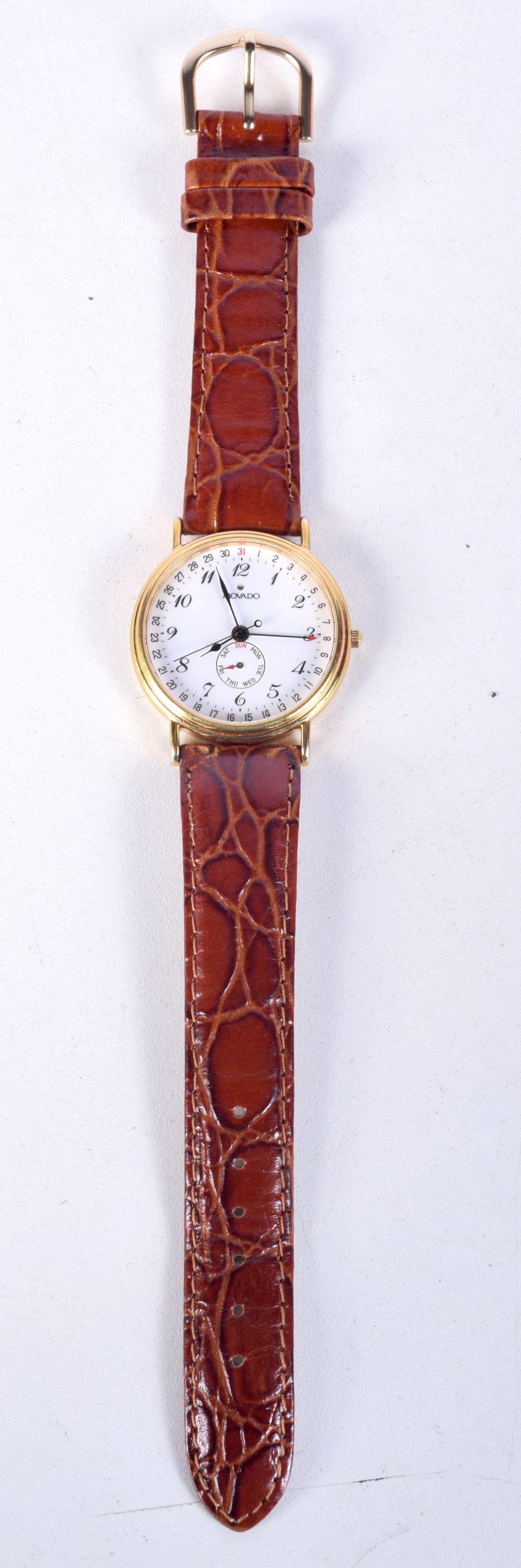 MOVADO "ESQ" MEN~S WATCH WITH QUARTZ MOVEMENT. Dial 3.5cm incl crown, weight 25.7g: MOVADO "ESQ" MEN~S WATCH WITH QUARTZ MOVEMENT. Dial 3.5cm incl crown, weight 25.7g