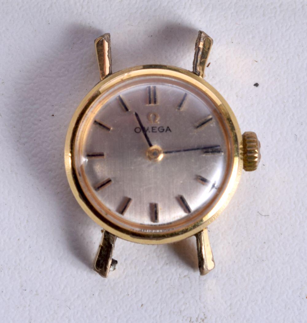 OMEGA WATCH BOX WITH A LADIES OMEGA.  1.9cm diameter incl crown (1 of 4)