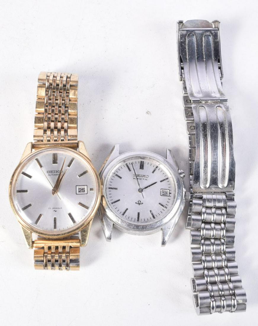 2 SEIKO WATCHES. Largest dial 3.7cm incl crown: 2 SEIKO WATCHES. Largest dial 3.7cm incl crown