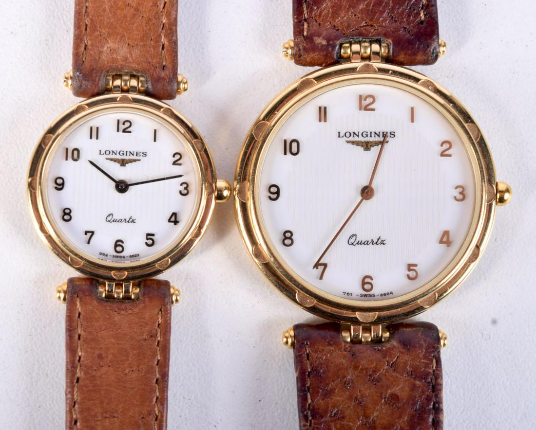 HIS AND HERS LONGINES QUARTZ WATCHES: HIS AND HERS LONGINES QUARTZ WATCHES