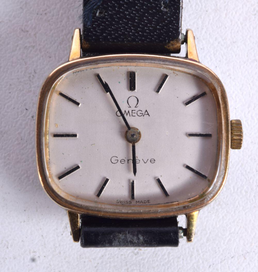GOLD PLATED VINTAGE LADIES OMEGA.  Dial 2.6cm incl crown (1 of 3)