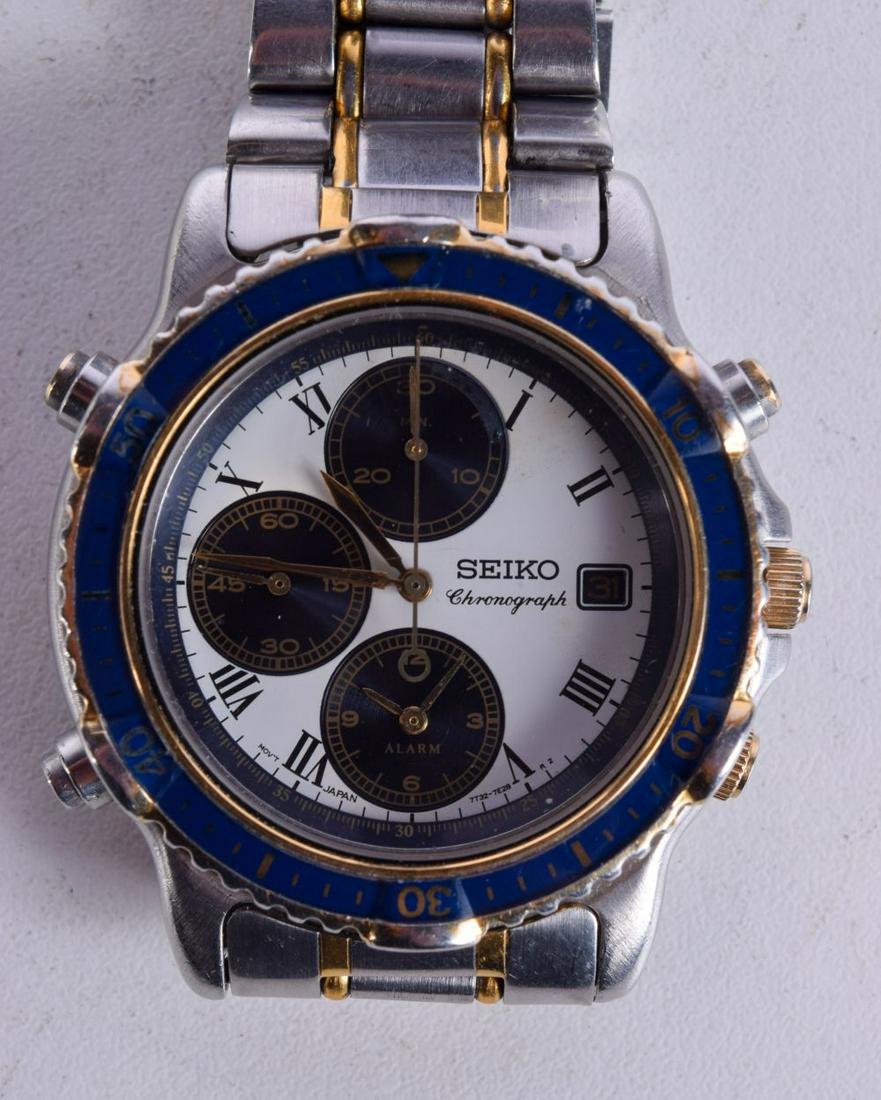 A SEIKO CHRONOGRAPH Dial 4cm incl crown: A SEIKO CHRONOGRAPH Dial 4cm incl crown
